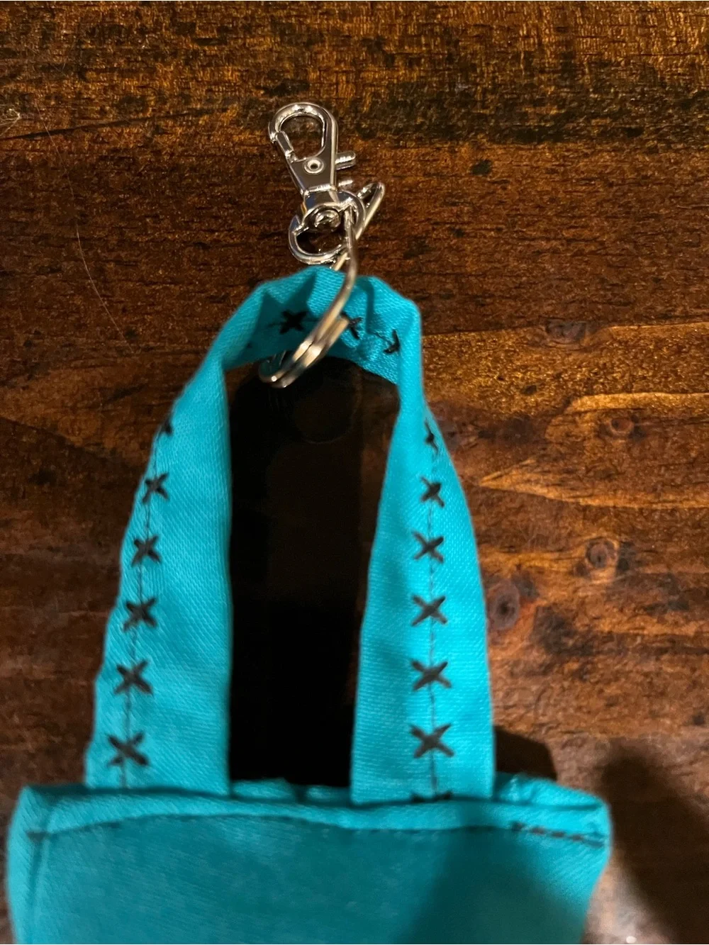 Good Vibes purse keychain